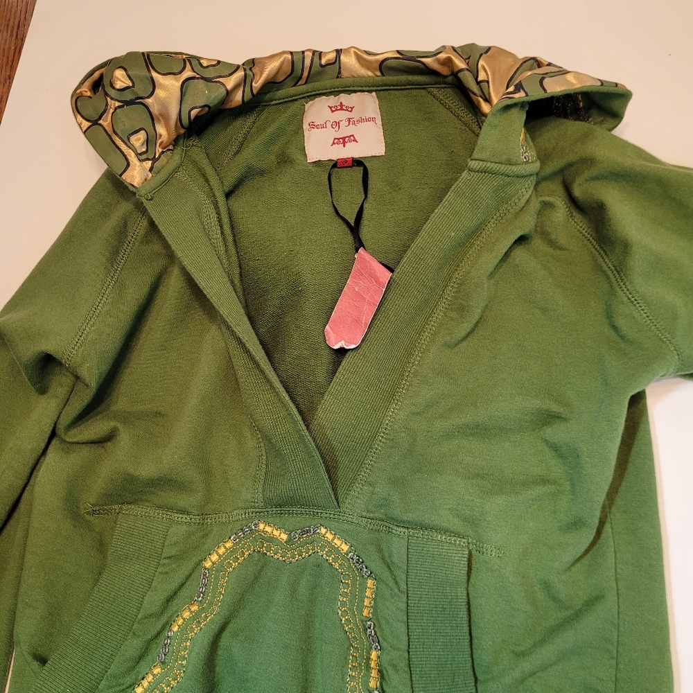 Soul Of Fashion Green Hoodie Size Small - Picture 10 of 16